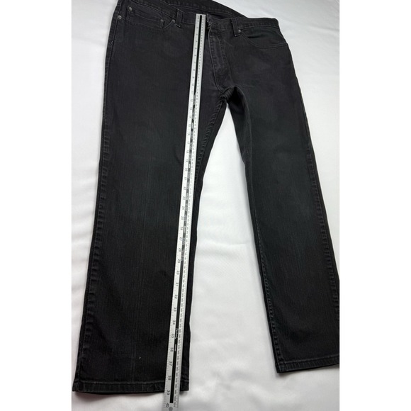 Levis 559 Mens 38x30 Black Relaxed Straight Fit Jeans WaterLess - Picture 7 of 13